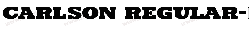 Carlson Regular字体转换